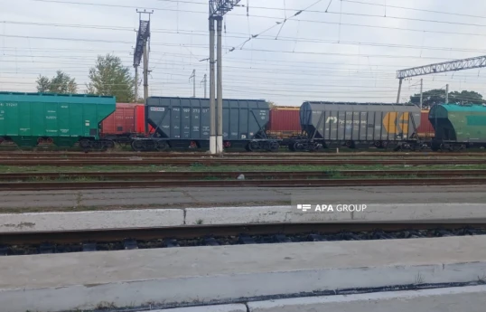 Train carrying Russian grain for Armenia dispatched from Azerbaijan to Georgia -PHOTO -VIDEO 