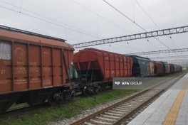 Train loaded with Kazakh grain departs from Azerbaijan to Armenia-PHOTO -UPDATED 
