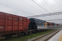 Train loaded with Kazakh grain departs from Azerbaijan to Armenia-PHOTO -UPDATED 