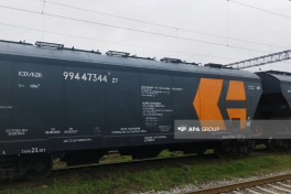 Train loaded with Kazakh grain departs from Azerbaijan to Armenia-PHOTO -UPDATED 