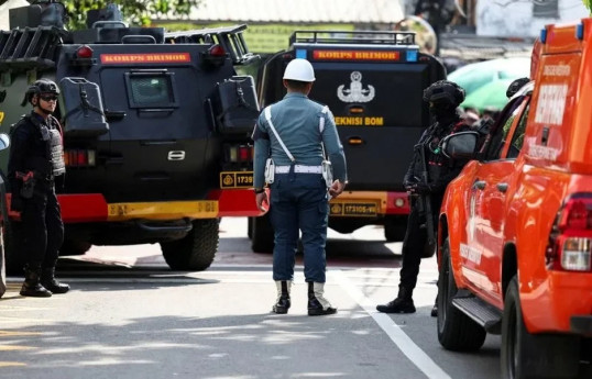 Explosion at mosque in Indonesian capital injures 54 people, police say