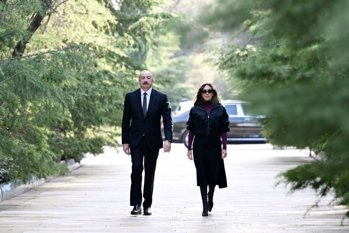 President of the Republic of Azerbaijan Ilham Aliyev and First Lady Mehriban Aliyeva