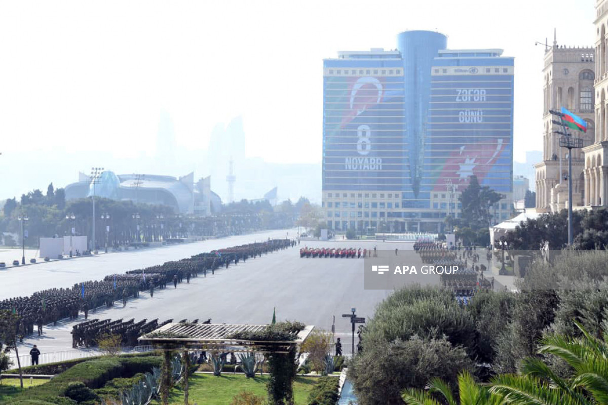 Unmanned systems troops make first-ever march in Azerbaijan military parade