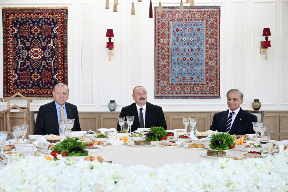 President of the Republic of Türkiye, Recep Tayyip Erdoğan, President of the Republic of Azerbaijan, Ilham Aliyev, Prime Minister of the Islamic Republic of Pakistan, Muhammad Shehbaz Sharif