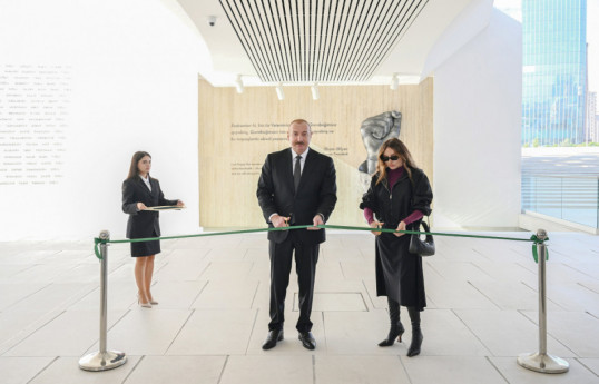 Victory Museum opened in Baku President Ilham Aliyev and First Lady Mehriban Aliyeva attended event - PHOTO 