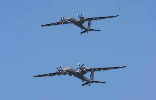 Türkiye's ‘Bayraktar Akıncı’ UAV conducted a flight over Baku’s sky