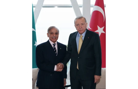 Prime Minister of the Islamic Republic of Pakistan, Muhammad Shehbaz Sharif, and President of the Republic of Türkiye, Recep Tayyip Erdoğan