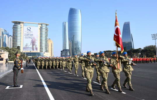 Turkish MoD made post on military parade in Baku