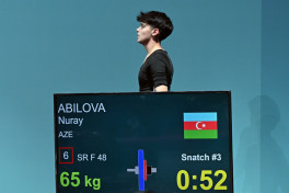 Azerbaijan's 15-year-old weightlifter won 3 bronze medals at 6th Islamic Solidarity Games