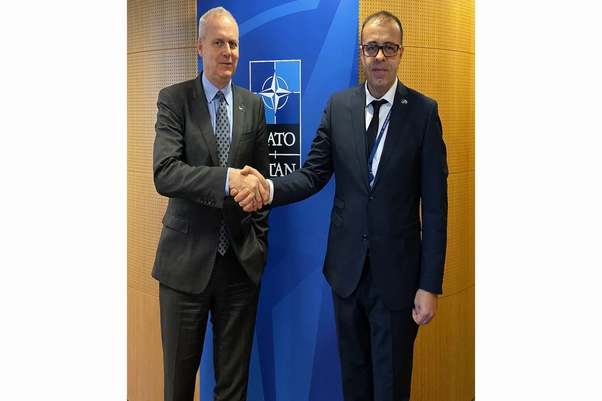 Assistant Secretary General for Political Affairs and Security Policy (PASP) of NATO, Ambassador Ruge Boris and Jafar Huseynzade, Head of the Mission of the Republic of Azerbaijan to NATO