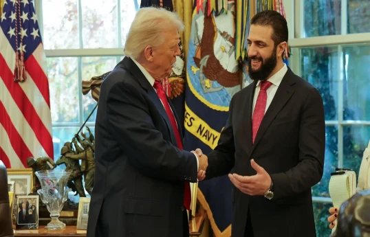 US President Donald Trump met Syrian President Ahmed al-Sharaa at the White House
