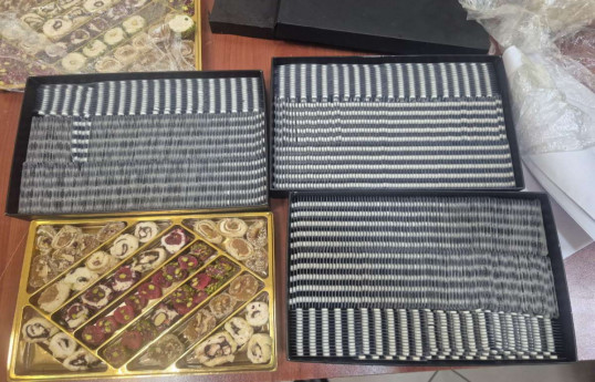 Azerbaijan's Air Transport Head Customs Department discovers drugs hidden in candy boxes-PHOTO 