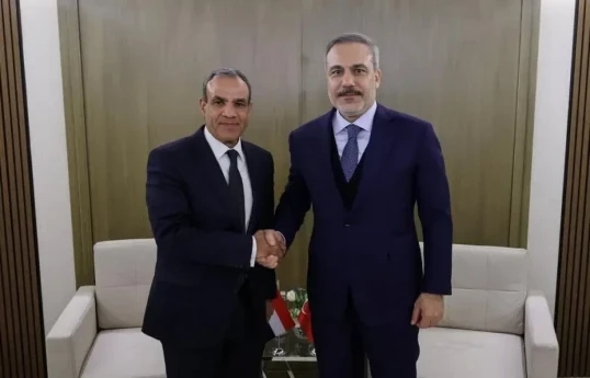 Badr Abdel Ati, Egyptian FM and Türkiye’s Foreign Minister Hakan Fidan