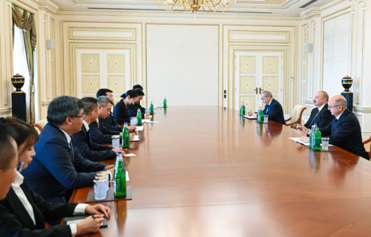 President Ilham Aliyev received delegation of China's China Datang Corporation Ltd.