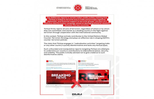 Turkish PA responds to provocative news published in Indian media