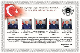 Turkish Ministry of National Defense revealed names of Turkish servicemen killed in plane crash
