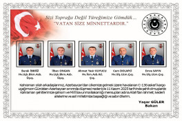 Turkish Ministry of National Defense revealed names of Turkish servicemen killed in plane crash