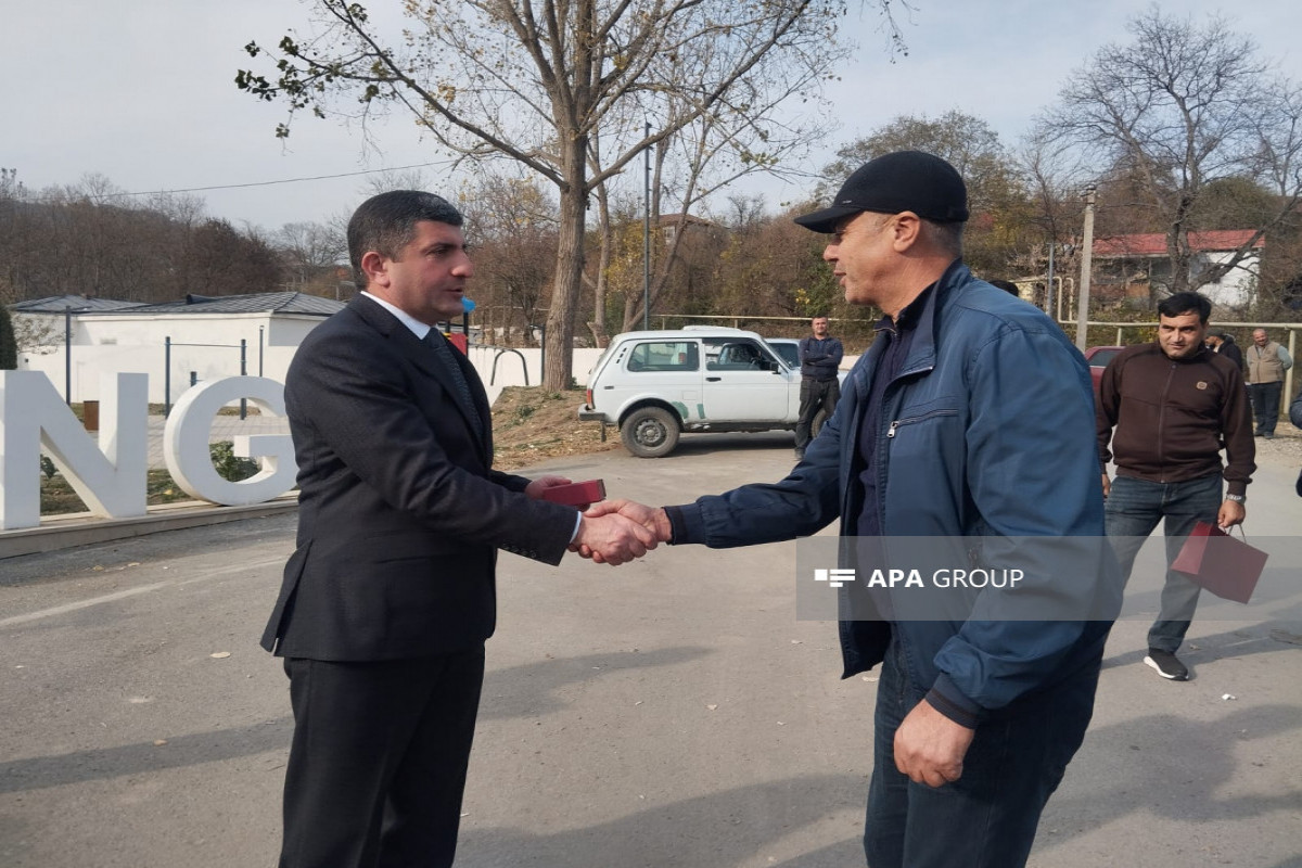 Next resettlement convoy arrives in village of Vangli in Azerbaijan