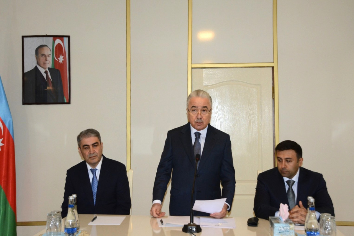Head of Goychay District Executive Authority introduced to staff