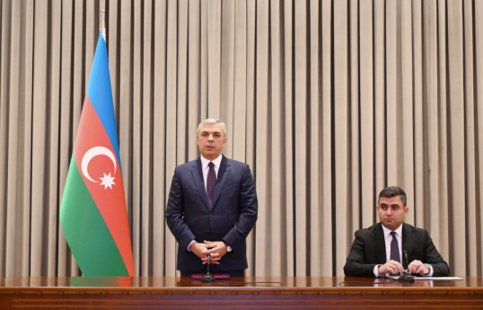 Head of the Presidential Administration Samir Nuriyev, Plenipotentiary Representative of the President in Nakhchivan Jeyhun Jalilov