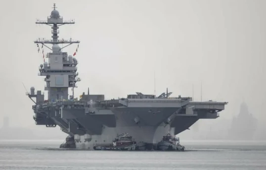 US Aircraft carrier Gerald R. Ford nears Venezuela coast