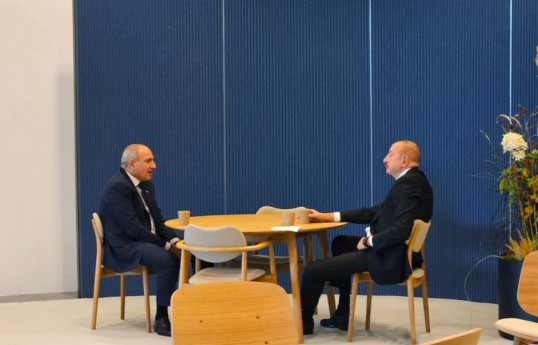 Nikol Pashinyan, Armenian PM and Ilham Aliyev, President of the Republic of Azerbaijan