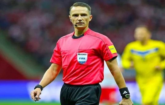 Latvian referee Andris Treimanis