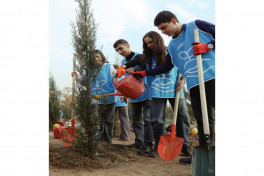 Leyla Aliyeva joins environmental campaign in Mingachevir