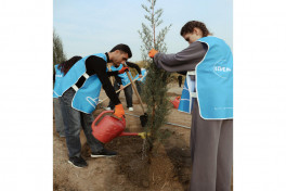 Leyla Aliyeva joins environmental campaign in Mingachevir