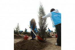 Leyla Aliyeva joins environmental campaign in Mingachevir