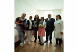 Leyla Aliyeva visits family of martyrs and several social facilities in Mingachevir