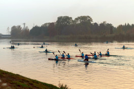 Leyla Aliyeva met with athletes at rowing base in Mingachevir