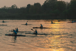 Leyla Aliyeva met with athletes at rowing base in Mingachevir