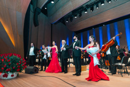 Legendary tenor Plácido Domingo performs at Heydar Aliyev Center