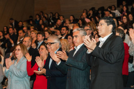 Legendary tenor Plácido Domingo performs at Heydar Aliyev Center
