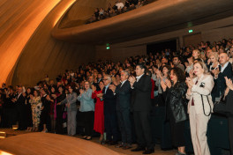 Legendary tenor Plácido Domingo performs at Heydar Aliyev Center