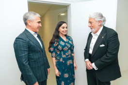 Legendary tenor Plácido Domingo performs at Heydar Aliyev Center