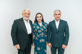 Legendary tenor Plácido Domingo performs at Heydar Aliyev Center