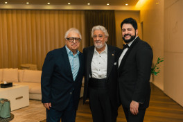 Legendary tenor Plácido Domingo performs at Heydar Aliyev Center
