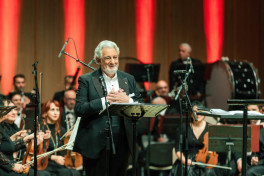 Legendary tenor Plácido Domingo performs at Heydar Aliyev Center