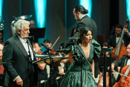 Legendary tenor Plácido Domingo performs at Heydar Aliyev Center
