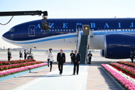 President of Azerbaijan Ilham Aliyev arrived in Uzbekistan
