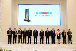 President Ilham Aliyev attended the presentation ceremony of the "Heritage of the Future" International Award in Tashkent