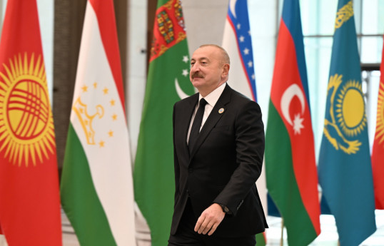 Ilham Aliyev, President of the Republic of Azerbaijan and Vladimir Putin, President of the Russian Federation