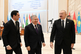 7th Consultative Meeting of Heads of State of Central Asia was held in Tashkent, President Ilham Aliyev addressed the event-PHOTO 