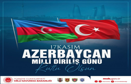 Turkish Ministry of National Defense congratulates Azerbaijan on National Revival Day