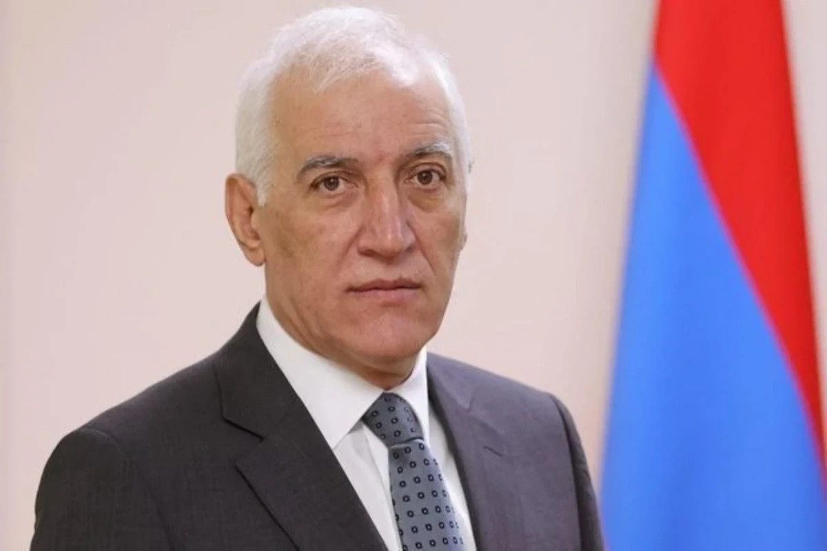 Armenian President Vahagn Khachaturian