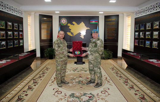 Azerbaijani and Belarus Special Forces personnel meet