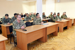 NATO mobile training team conducts a course in Baku