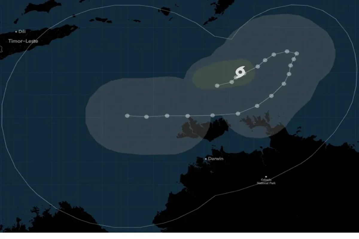 Tropical Cayclone Fina forms off Australia